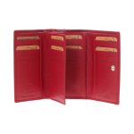 Δερμάτινο Γυναικείο Πορτοφόλι Μεγάλο Lavor 1-6156 Κόκκινο με RFID Προστασία