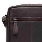 Δερμάτινο Ανδρικό Τσαντάκι Ώμου Chesterfield C48.138601 Laveno Καφέ – Premium Wax Pull up Δέρμα