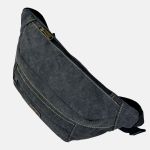 Μεγάλο Τσαντάκι Μέσης-Στήθους RCM 237002-011 Μαύρο από Ανθεκτικό Καμβά