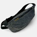 Μεγάλο Τσαντάκι Μέσης-Στήθους RCM 237002-011 Μαύρο από Ανθεκτικό Καμβά