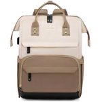 Γυναικείο Σακίδιο Πλάτης Lovevook MB2046 15.6″ Beige/Black/Khaki | Επαγγελματικό & Ταξιδίου | Αντικλεπτικό Backpack