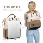 Γυναικείο Σακίδιο Πλάτης Lovevook MB2046 15.6″ Beige/Black/Khaki | Επαγγελματικό & Ταξιδίου | Αντικλεπτικό Backpack