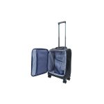 Premium Βαλίτσα Καμπίνας 55x35x23 Paulter 8351-20 Μαύρο 39L | 100% Αδιάβροχη με Θήκη Laptop & 4 Ρόδες