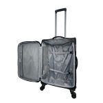 Μεσαία Βαλίτσα RCM 214-24 Μαύρο 66cm 80L | Premium Αποσκευή Check-in 23 Κιλών | 4 Διπλές Ρόδες & Ενισχυμένο Μπαστούνι