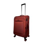 Premium Σετ 2 Βαλιτσών Καμπίνας & Μεσαία RCM 214-SET2 Rust Red |Θωρακισμένο Ύφασμ με 4 Διπλές Ρόδες | Επέκταση Όγκου