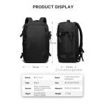Σακίδιο Πλάτης Ταξιδίου Bange 22039 Μαύρο 45L 17.3″ – Επεκτάσιμο & Αντικλεπτικό
