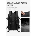 Σακίδιο Πλάτης Ταξιδίου Bange 22039 Μαύρο 45L 17.3″ – Επεκτάσιμο & Αντικλεπτικό
