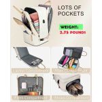 Σακίδιο Πλάτης Καμπίνας Matein 6131 Μπεζ – Travel Backpack 52L, Αδιάβροχο για Όλες τις Αεροπορικές