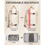 Σακίδιο Πλάτης Καμπίνας Matein 6131 Μπεζ – Travel Backpack 52L, Αδιάβροχο για Όλες τις Αεροπορικές