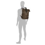 Σακίδιο Πλάτης Roll Top CAMEL ACTIVE Laos 251-202-29 Καφέ 25L | Θήκη Laptop 15.6