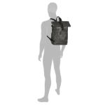 Σακίδιο Πλάτης Roll Top CAMEL ACTIVE Laos 251-202-60 Μαύρο 25L | Θήκη Laptop 15.6