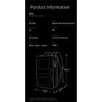 Επεκτάσιμο Σακίδιο Πλάτης Bange 2956 Μαύρο | Laptop 15.6