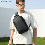 Τσαντάκι Χιαστί / Στήθους Bange 3077 Μαύρο | Αδιάβροχο Ύφασμα Oxford | Αντικλεπτική Προστασία