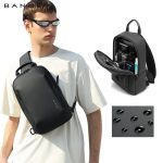 Τσαντάκι Χιαστί / Στήθους Bange 3077 Μαύρο | Αδιάβροχο Ύφασμα Oxford | Αντικλεπτική Προστασία
