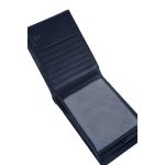 Δερμάτινο Ανδρικό Πορτοφόλι Guy Laroche 37800 Μπλε | RFID Προστασία & 7 Θέσεις Καρτών με 2 Διαφάνειες