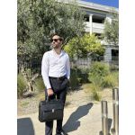 Δερμάτινος Επαγγελματικός Χαρτοφύλακας Cardinal 315 Μαύρο – Χιαστί & Ώμου & Business Στυλ