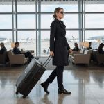 Σετ 2 Βαλίτσες Cardinal 4006 Μαύρο Καμπίνας & Μεγάλη | 100% Πολυπροπυλένιο με Αποσπώμενα Ροδάκια | Επέκταση & TSA Lock