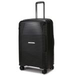 Μεγάλη Βαλίτσα 75.5x50x31.5/36 Cardinal 4006 Μαύρο 119L | Πολυπροπυλένιο με Αποσπώμενα Ροδάκια | Ιδανική για 23 Κιλά+