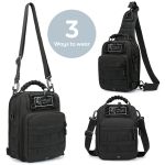 Στρατιωτικό Τσαντάκι Ώμου & Στήθους Tactical Cardinal MT4060 Μαύρο | Απόλυτη Αντοχή 1000D & Χωρητικότητα 7.6L