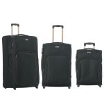 Σετ Βαλίτσες RCM 16108 SET3 Μαύρο – Καμπίνας, Μεσαία & Μεγάλη | Ανθεκτικές & Επεκτεινόμενες