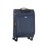 Σετ 2 Υφασμάτινες Βαλίτσες RCM 13717 Καμπίνας & Μεσαία Μπλε | Επέκταση & 4 Διπλές Ρόδες | Για Low Cost Πτήσεις