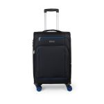 Υφασμάτινη Μεσαία Βαλίτσα 66x25/30x40 Spectra Cardinal 5000 Μαύρο 60L | 4 Διπλές Ρόδες & Επέκταση | για Έως 23 Κιλά