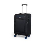 Υφασμάτινη Μεσαία Βαλίτσα 66x25/30x40 Spectra Cardinal 5000 Μαύρο 60L | 4 Διπλές Ρόδες & Επέκταση | για Έως 23 Κιλά