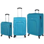 Σετ Βαλίτσες Τριάδα (S, M, L) Diplomat ZC444 SET3 Γαλάζιο – Επεκτάσιμες | Υφασμάτινες – Ελαφριές & Ανθεκτικές