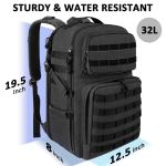 Σακίδιο Πλάτης Tactical Military Matein 6056 Μαύρο 32L | Θήκη Laptop 17.3″ Μαύρο | Tactical Design με Σύστημα MOLLE