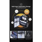 Ανδρικό Δερμάτινο Σακίδιο Πλάτης BOPAI 61-121961 Μαύρο 30L | Laptop 17.3