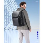 Δερμάτινο Ανδρικό Σακίδιο Πλάτης BOPAI 61-122431 Μαύρο 25L | Θήκη Laptop 15.6″ | Soft Flannel Προστασία