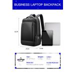 Ανδρικό Αντικλεπτικό Σακίδιο Πλάτης Bopai 24L – Laptop 15,6” με USB – Αντικλεπτικό & Business