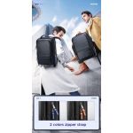 Ανδρικό Δερμάτινο Σακίδιο Πλάτης BOPAI 61-69711 Μαύρο 24L | Laptop 15.6