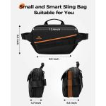 Τσαντάκι Χιαστί Crossbody Matein 6780 Μαύρο | Θήκη AirTag & Μπουκαλιού | Ιμάντας 3 Σημείων