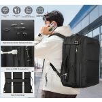 Σακίδιο Καμπίνας Tigernu T-B9831 Μαύρο | Επεκτεινόμενο 27L-37L με USB & Άνοιγμα 180° | Η Απόλυτη Εναλλακτική της Βαλίτσας