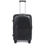 Βαλίτσα Καμπίνας 56.5x37x24.5/29.5 Cardinal 7000 Μαύρο | Χειραποσκευή από Πολυπροπυλένιο με Επέκταση & 4 Διπλά Ροδάκια