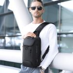 Τσαντάκι Ώμου / Χιαστί Crossbody Μεγάλο Bange 7082 Μαύρο – Αδιάβροχο & Anti-Theft, USB, TSA Lock – Premium Ποιότητα με Ασφάλεια