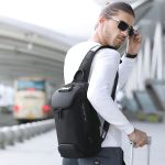Τσαντάκι Ώμου / Χιαστί Crossbody Μεγάλο Bange 7082 Μαύρο – Αδιάβροχο & Anti-Theft, USB, TSA Lock – Premium Ποιότητα με Ασφάλεια