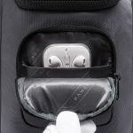 Τσαντάκι Ώμου Χιαστί Bange 7086 Μαύρο – Αδιάβροχο Crossbody με USB – Οργάνωση & Αντικλεπτική Προστασία