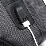 Τσαντάκι Ώμου Χιαστί Bange 7086 Μαύρο – Αδιάβροχο Crossbody με USB – Οργάνωση & Αντικλεπτική Προστασία