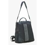 Rock Glam: Γυναικείο Αντικλεπτικό Backpack με Διακοσμητικά Τρουκς & Έξτρα Ιμάντα BARTUGGI 718-5305 Μαύρο
