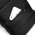 Τσαντάκι Ώμου Χιαστί Bange 7221 Μαύρο – Αδιάβροχο Crossbody με USB & Ιταλικό Design
