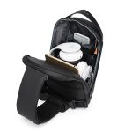 Τσαντάκι Ώμου Χιαστί Bange 7221 Μαύρο – Αδιάβροχο Crossbody με USB & Ιταλικό Design