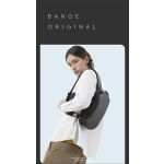 Τσαντάκι Ώμου / Χιαστί Crossbody Bange 7256 Μαύρο – Αδιάβροχο Hard Shell – PU 3 Στρώσεων & Anti-Theft