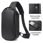 Τσαντάκι Ώμου / Χιαστί Crossbody Bange 7256 Μαύρο – Αδιάβροχο Hard Shell – PU 3 Στρώσεων & Anti-Theft