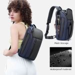Τσαντάκι Ώμου Χιαστί Bange 7566 Μπλε – Crossbody με Θήκη iPad 11″ & Αδιάβροχο Υλικό