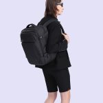 Ανδρικό Σακίδιο Πλάτης BANGE 7690 Μαύρο 24L |  Επαγγελματικό Backpack με USB & Αντικλεπτικό Design