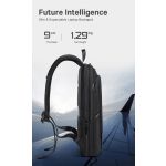 Ανδρικό Σακίδιο Πλάτης Bange 77115 Plus Μαύρο 24L | Expandable & Αδιάβροχο – Business Backpack για Laptop 17.3”