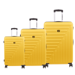 Σετ Βαλιτσών 3 Τεμαχίων Caterpillar Rockford 84683-42 Set3 Κίτρινο – Καμπίνα + Μεσαία + Μεγάλη, με TSA & 4 Διπλούς Τροχούς