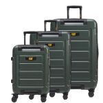 Premium Σετ 3 Βαλίτσες Ταξιδιού Caterpillar 84796-603 Χακί | 100% Polycarbonate | Ανθεκτικές με Διπλά Ροδάκια